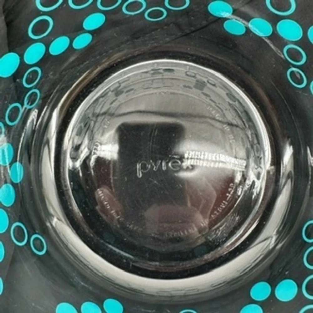 Vintage Pyrex‎ Turquoise Dots 6